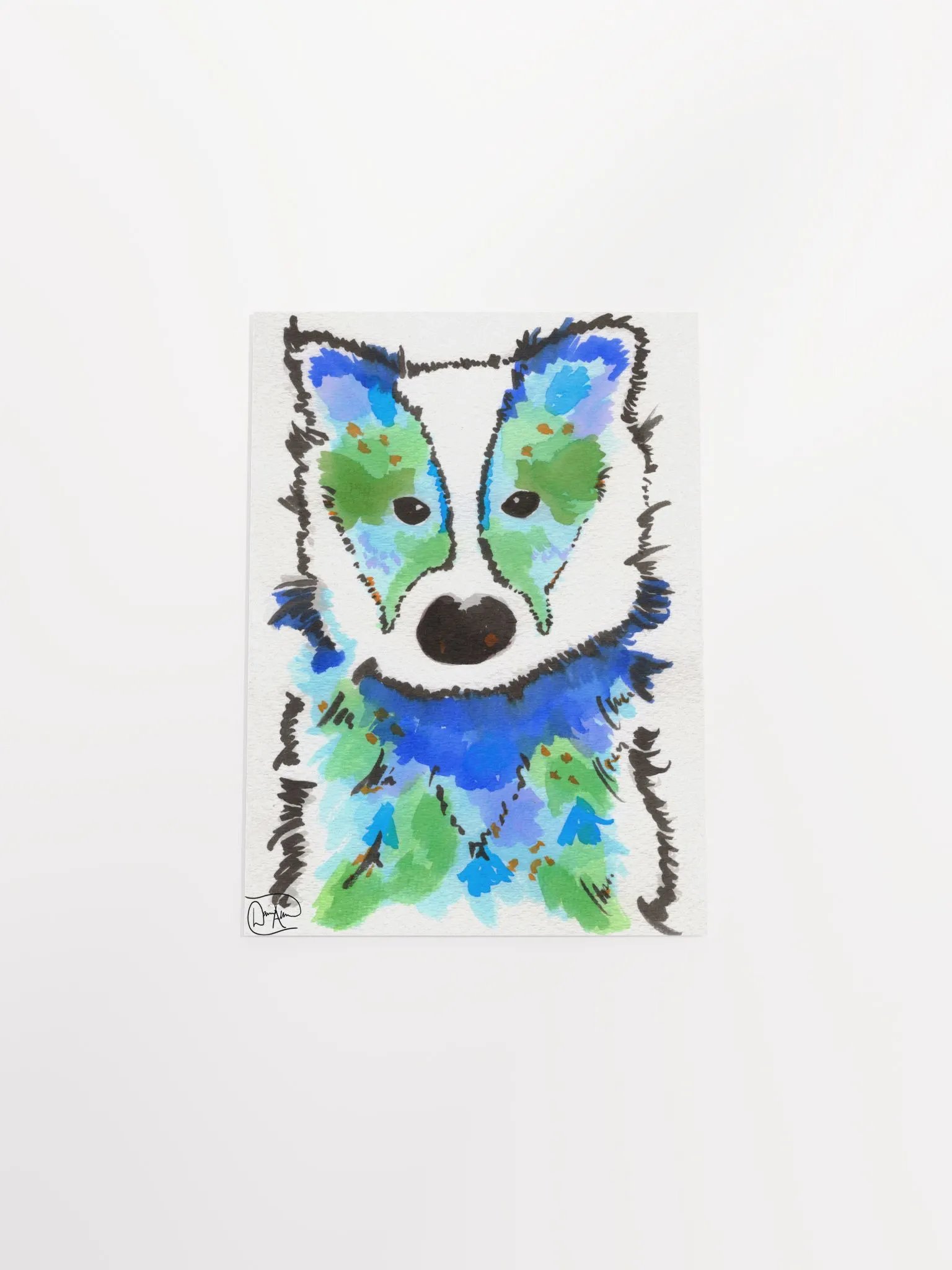 Honey Badger Watercolour Print product image (4)