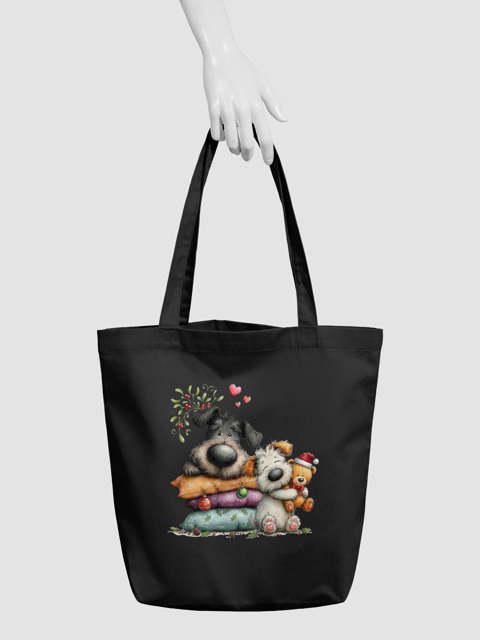 Christmas Dog & Teddy Tote Bag product image (6)