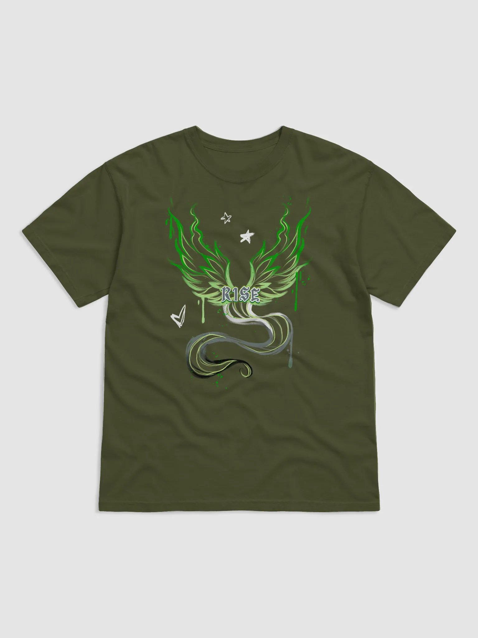 RISE Collection: Subtle Aromantic Pride Phoenix Tee product image (3)