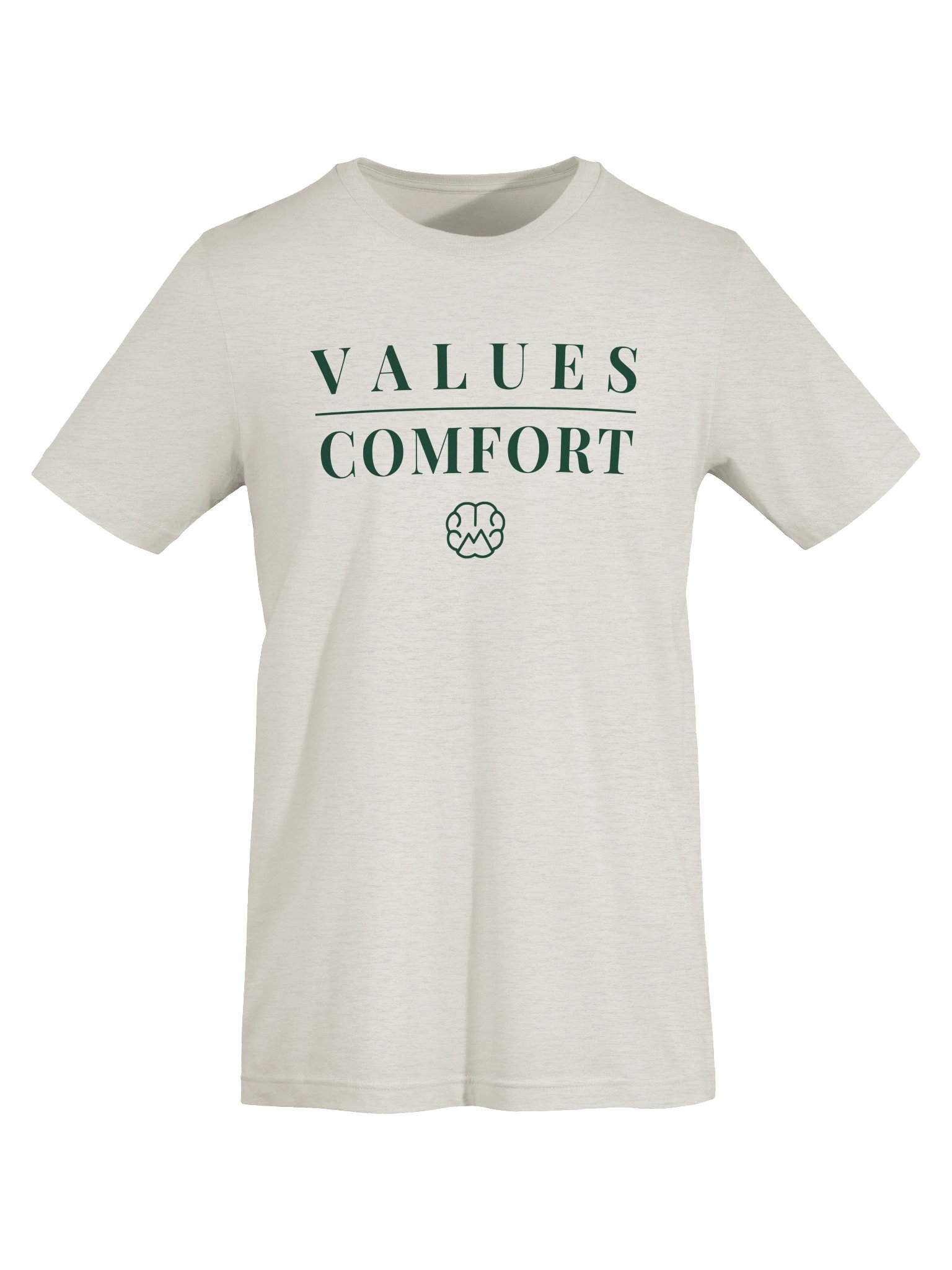 Mindset Evolution — Values Over Comfort Tee (Heather Dust) product image (5)