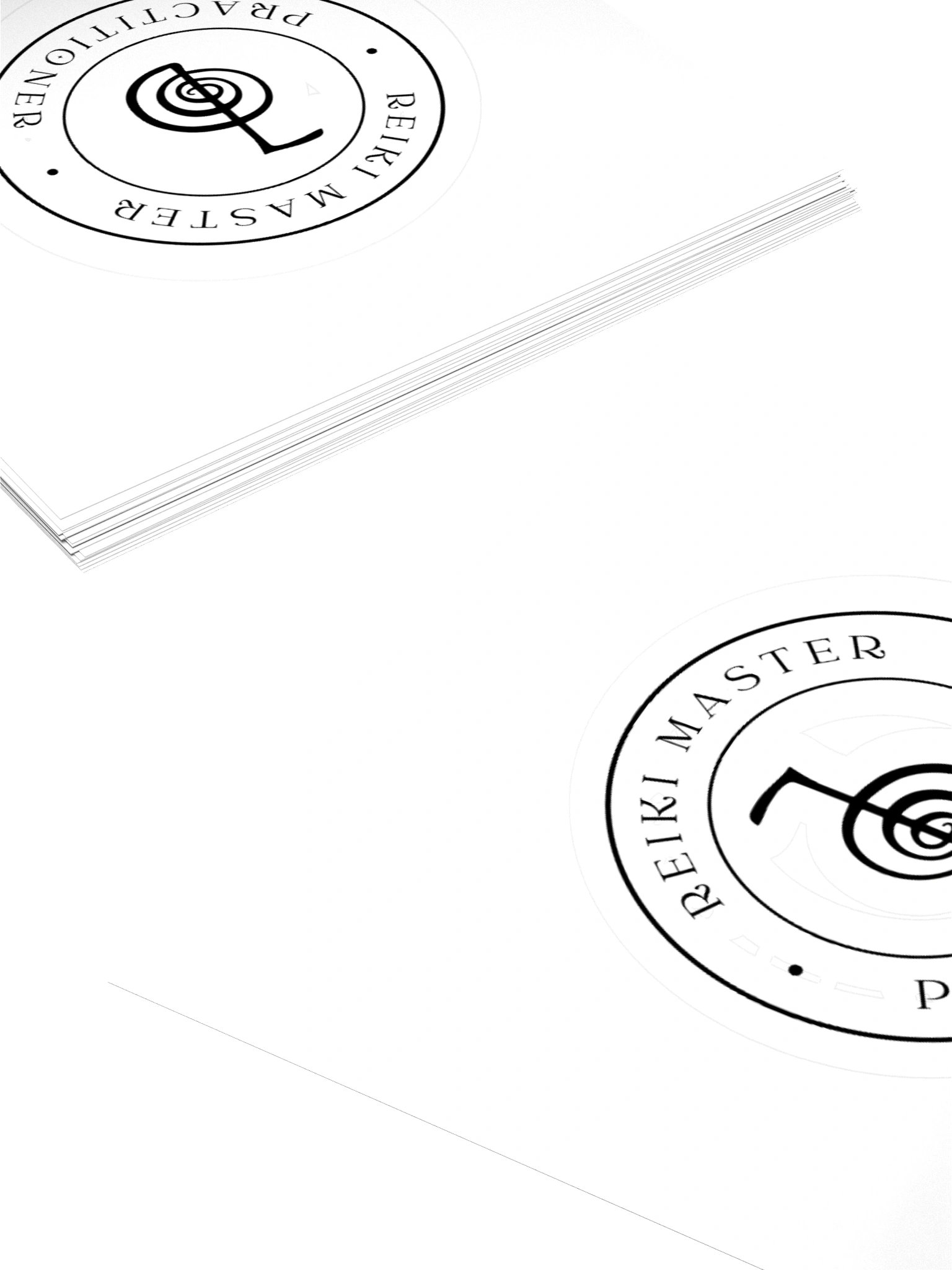 Reiki Master Practitioner-Cho Ku Rei in Circle-Black product image (4)