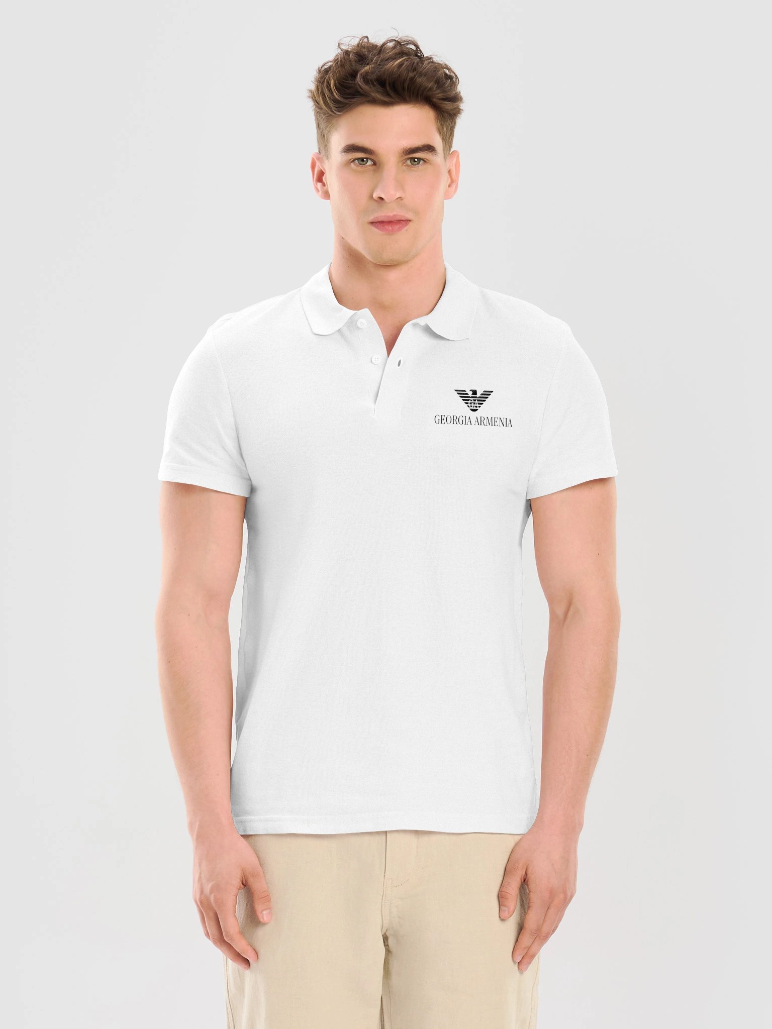 Georgia Armenia Unisex Pique Polo Shirt product image (9)