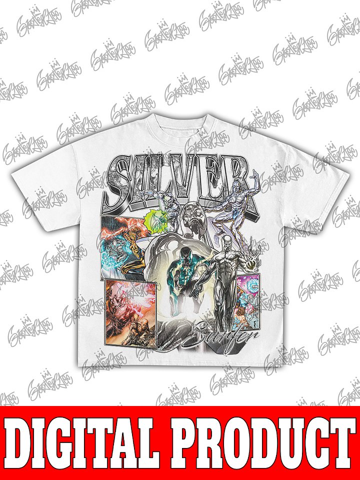 Silver Surfer Cosmic Power Vintage Marvel Bootleg Graphic product image (2)