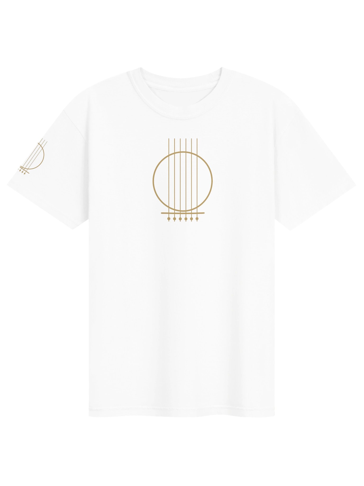 Guitar Wizard Soft T-shirt in White, Front