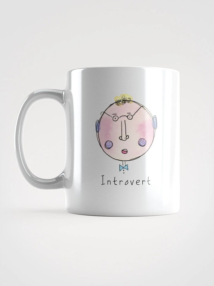 Whimsical Faces Introvert White Mug product image (2)