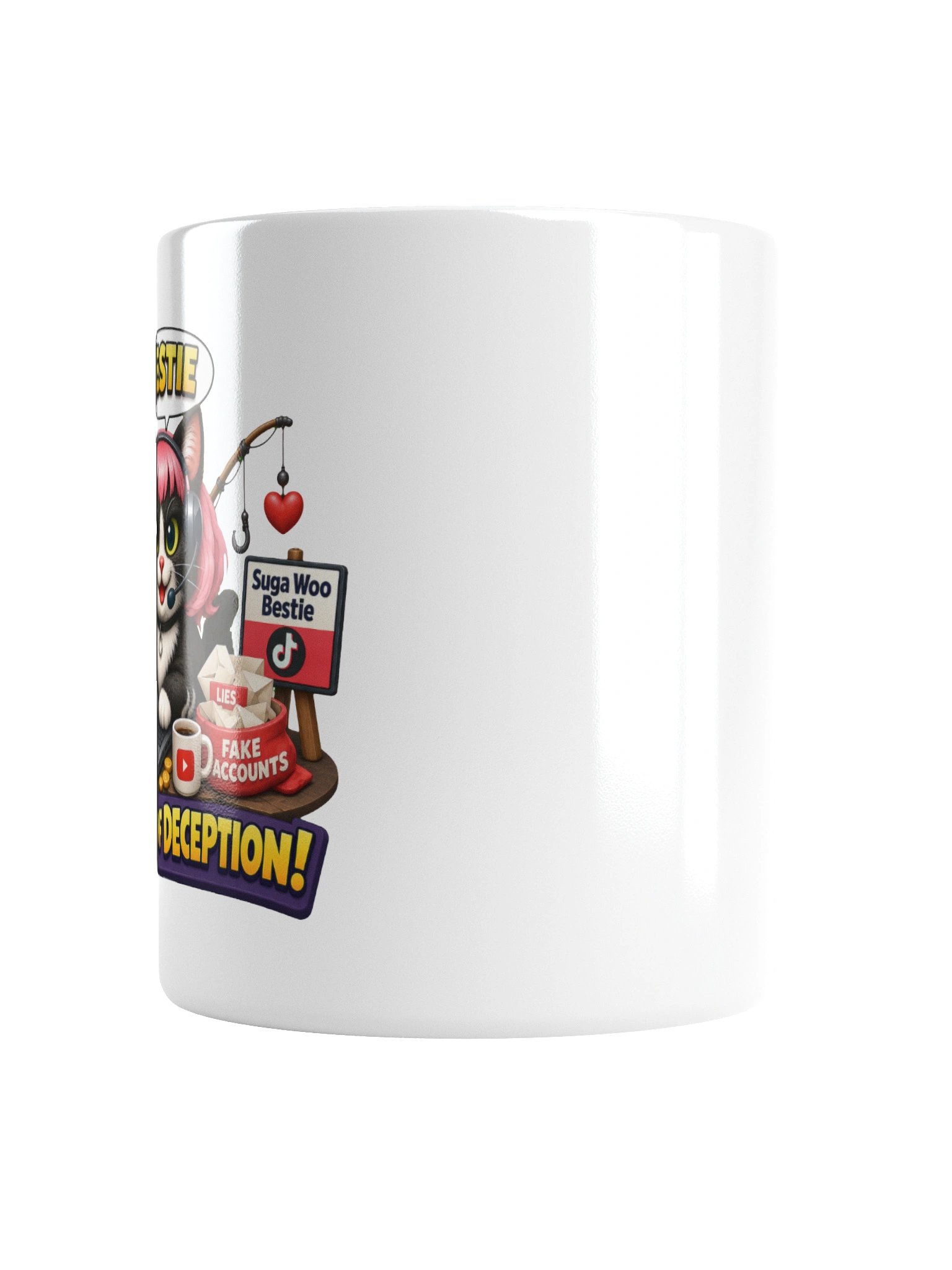 ''Master of Deception'' White Glossy Mug product image (3)