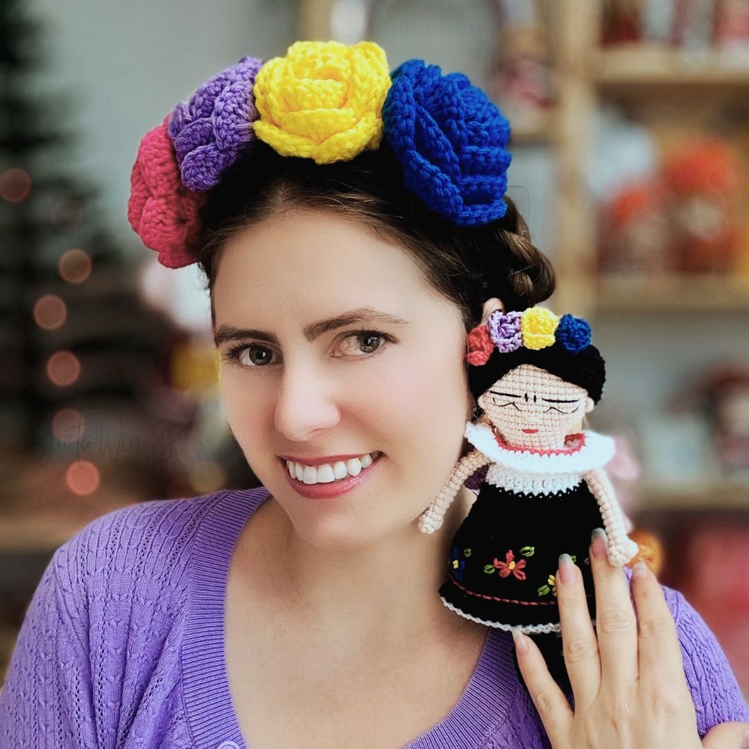 Amigurumi Cute Frida PDF Pattern: Exclusive Design to Knit Your Ideal Frida (Digital Download) product image (2)