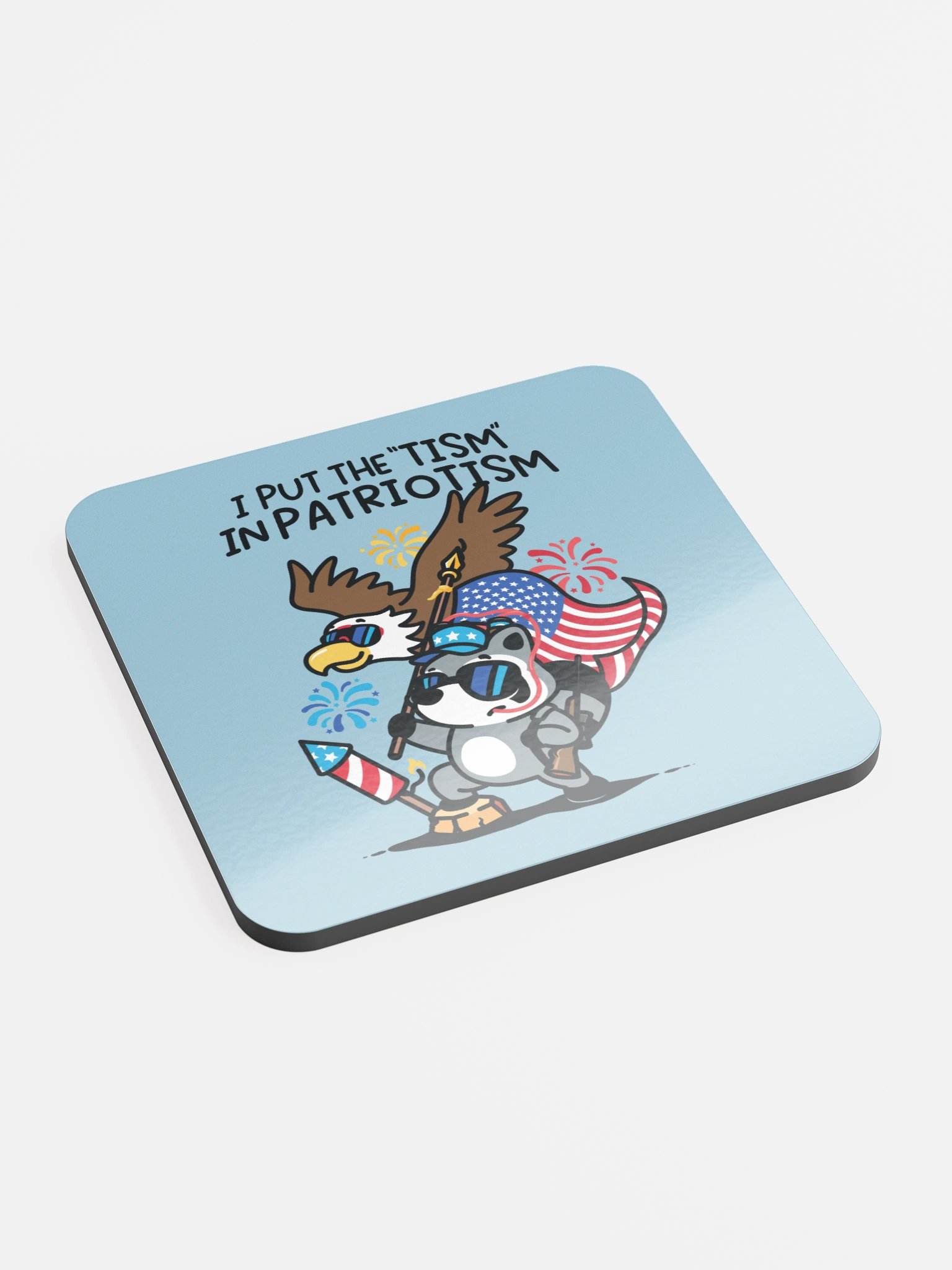 'Tism In Patriotism Coaster product image (2)