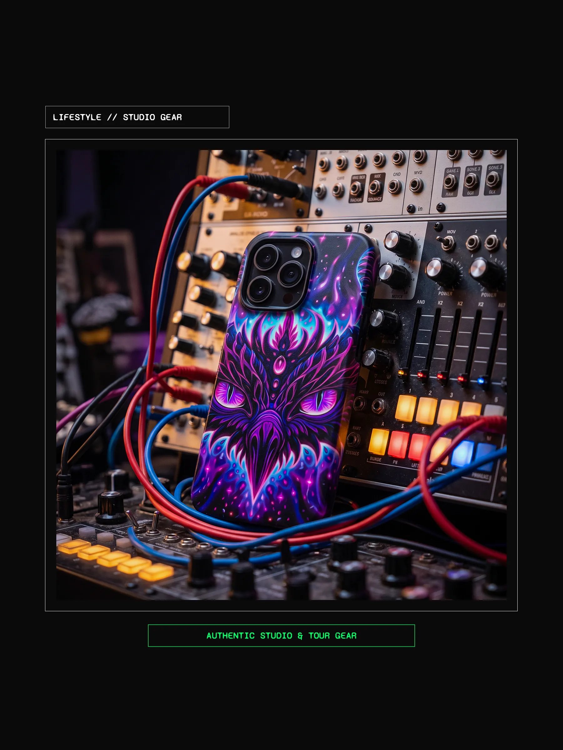 Artifact 03: Astral Owl Guardian - Dual-Layer Tough Phone Case product image (4)