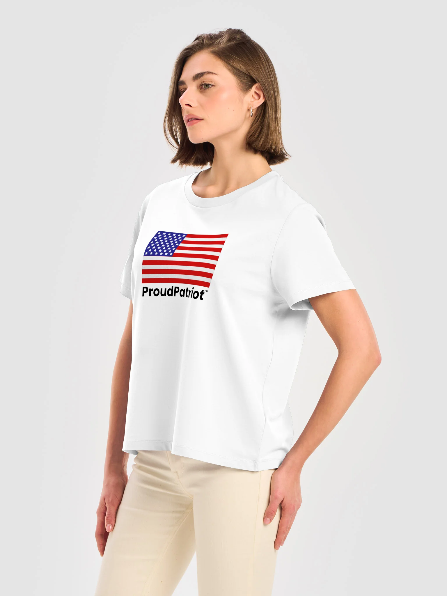 Women's Proud Ribbed Neck T-Shirt product image (3)