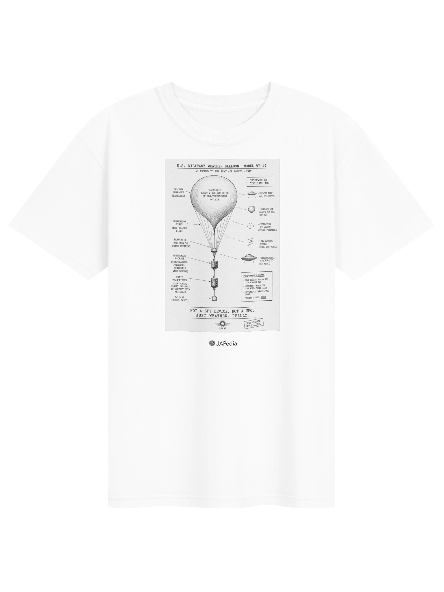 WB-47 Weather Balloon Supersoft Unisex Tee product image (1)