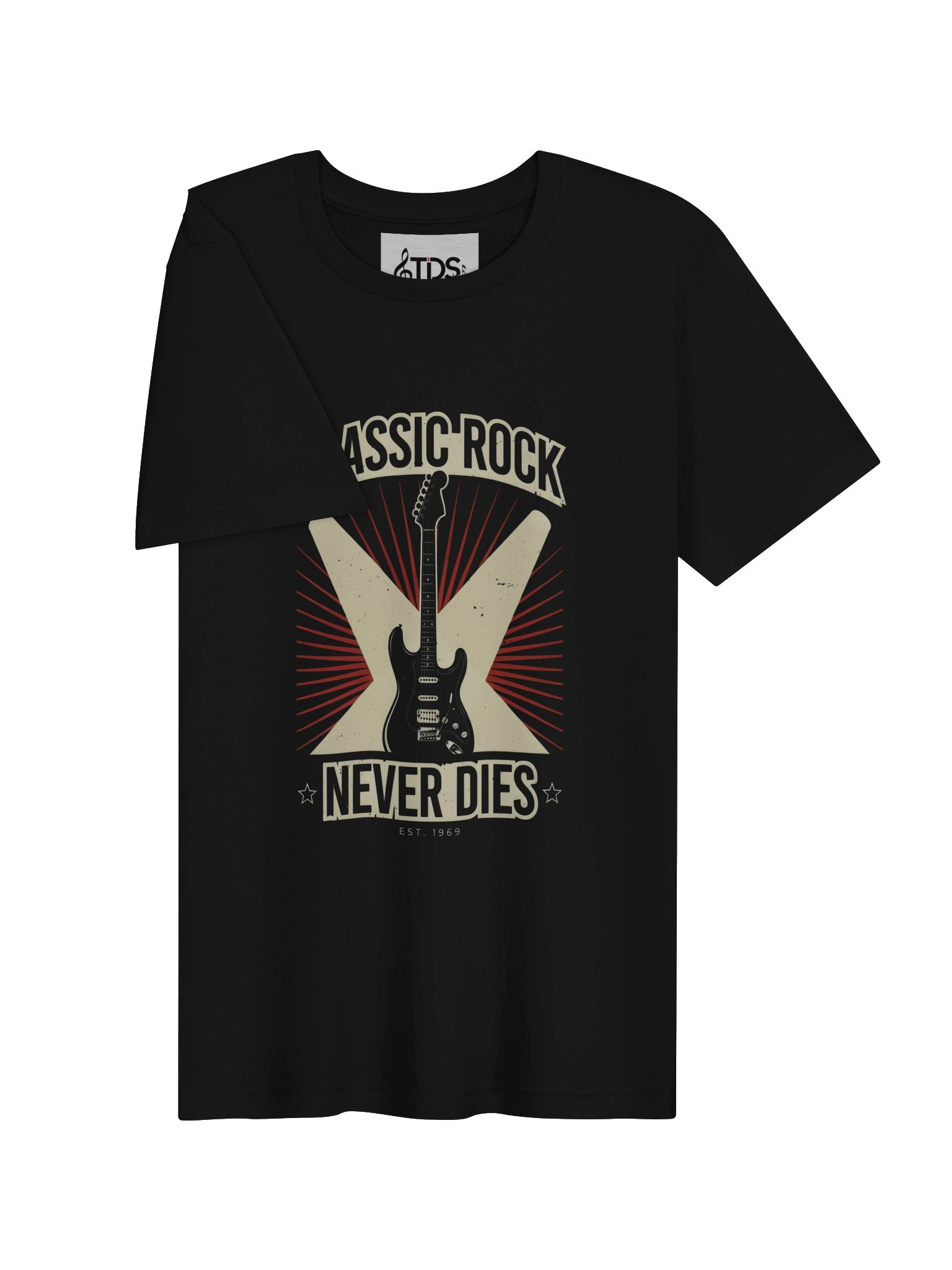 Classic Rock Never Dies Guitar Tee product image (14)