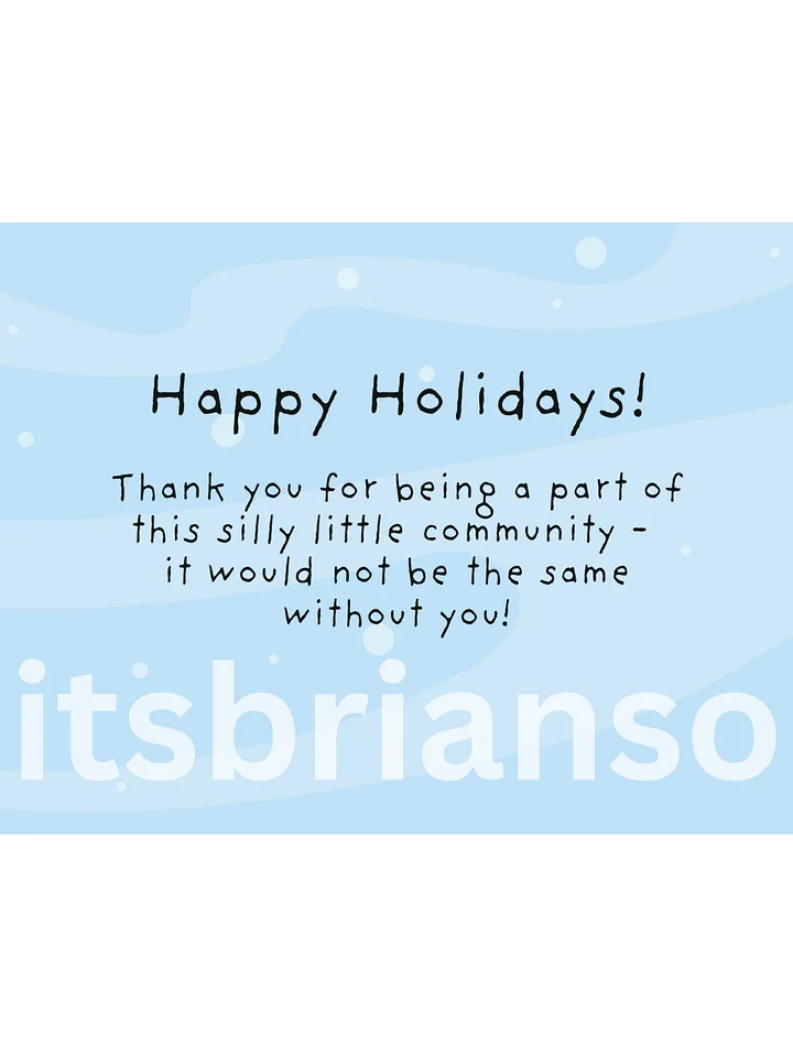 Brian's Holiday Postcard product image (2)