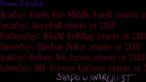 🔥 This Week’s Stream Schedule! 🔥

The chaos continues every night at 9 PM EST—are you ready? 😈

🗡️ Monday: Battle for Middle ...
