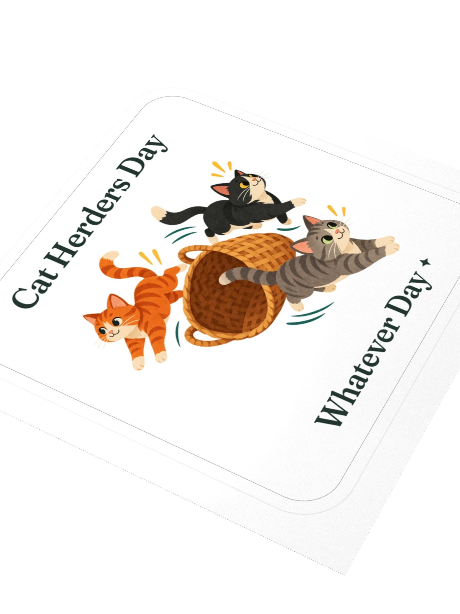 Cat Herders Day Sticker product image (3)