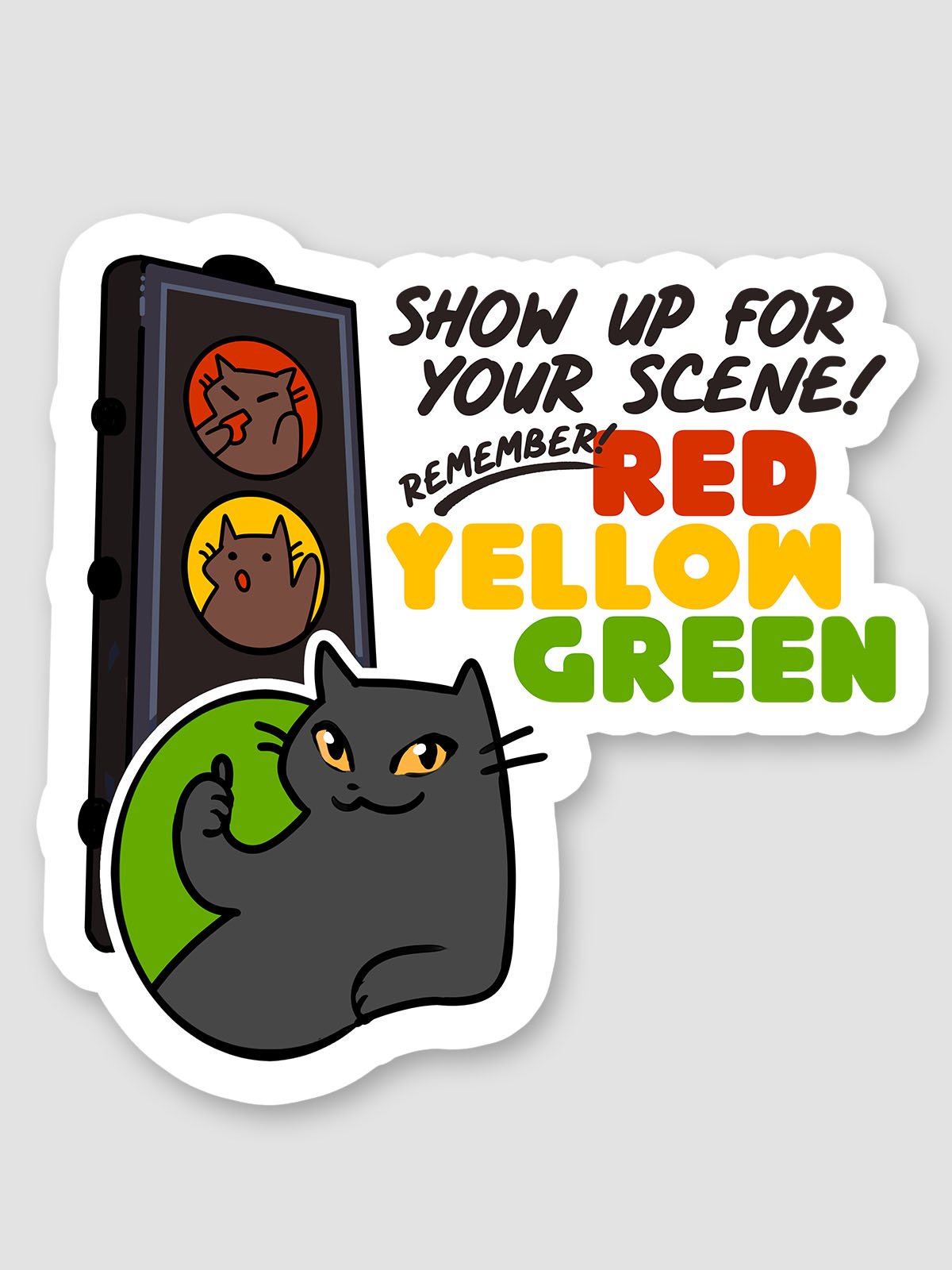Red Yellow Green Sticker product image (5)