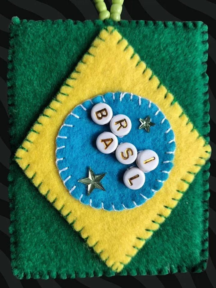 Brasil Flag 2D Keychain product image (2)