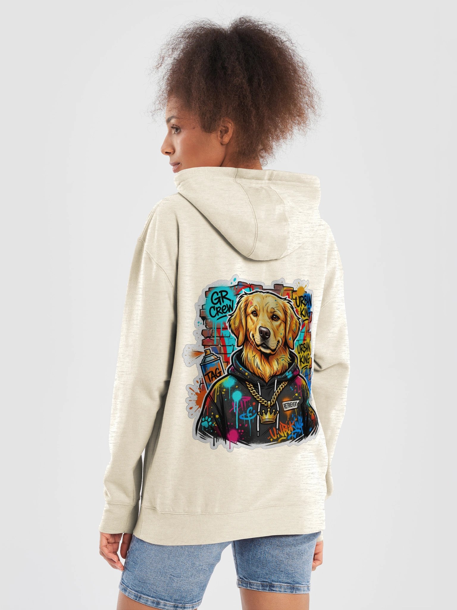 Golden Retriever Graffiti Streetwear Hoodie product image (24)