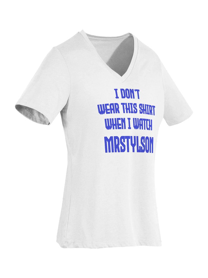 I Don't Wear This Women's V-Neck (Blue Text) product image (42)