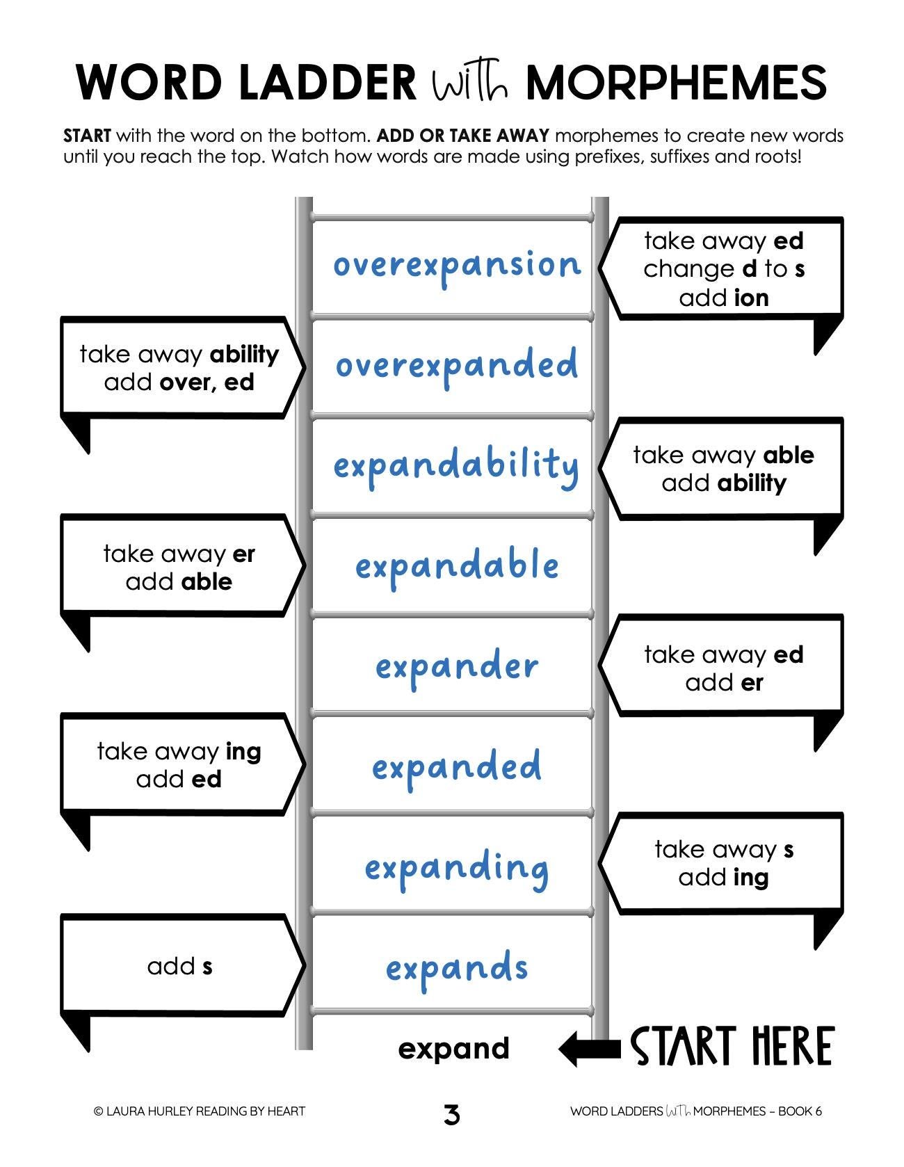 Word Ladders With Morphemes # 6 - Intermediate product image (2)
