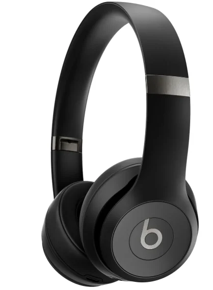 Beats Solo 4 - Wireless On-Ear Bluetooth Headphones, Up to 50-Hour Battery Life, Ultra-Lightweight Comfort, Powerful and Balanced Sound, Apple & Android Compatible - Matte Black product image (1)