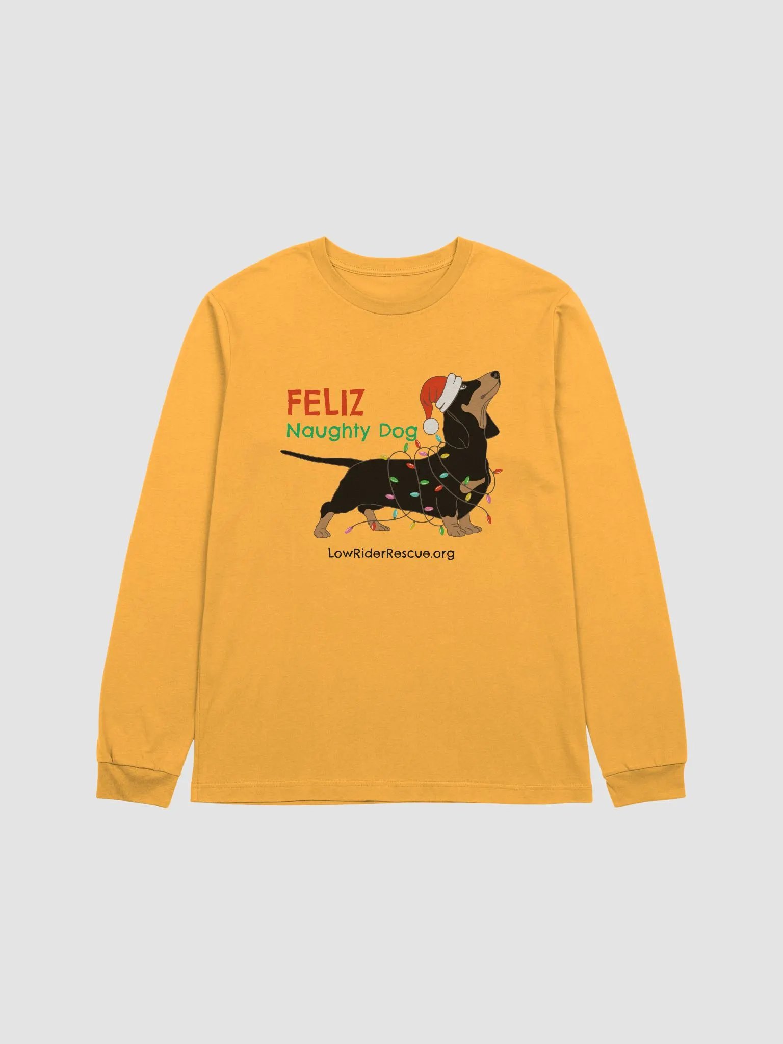 Feliz Naughty Dog Christmas Long Sleeve Tee product image (5)