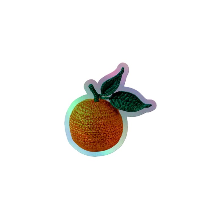 CozyAvocado Kiss-Cut Holographic Sticker Sheet Orange #1 product image (1)