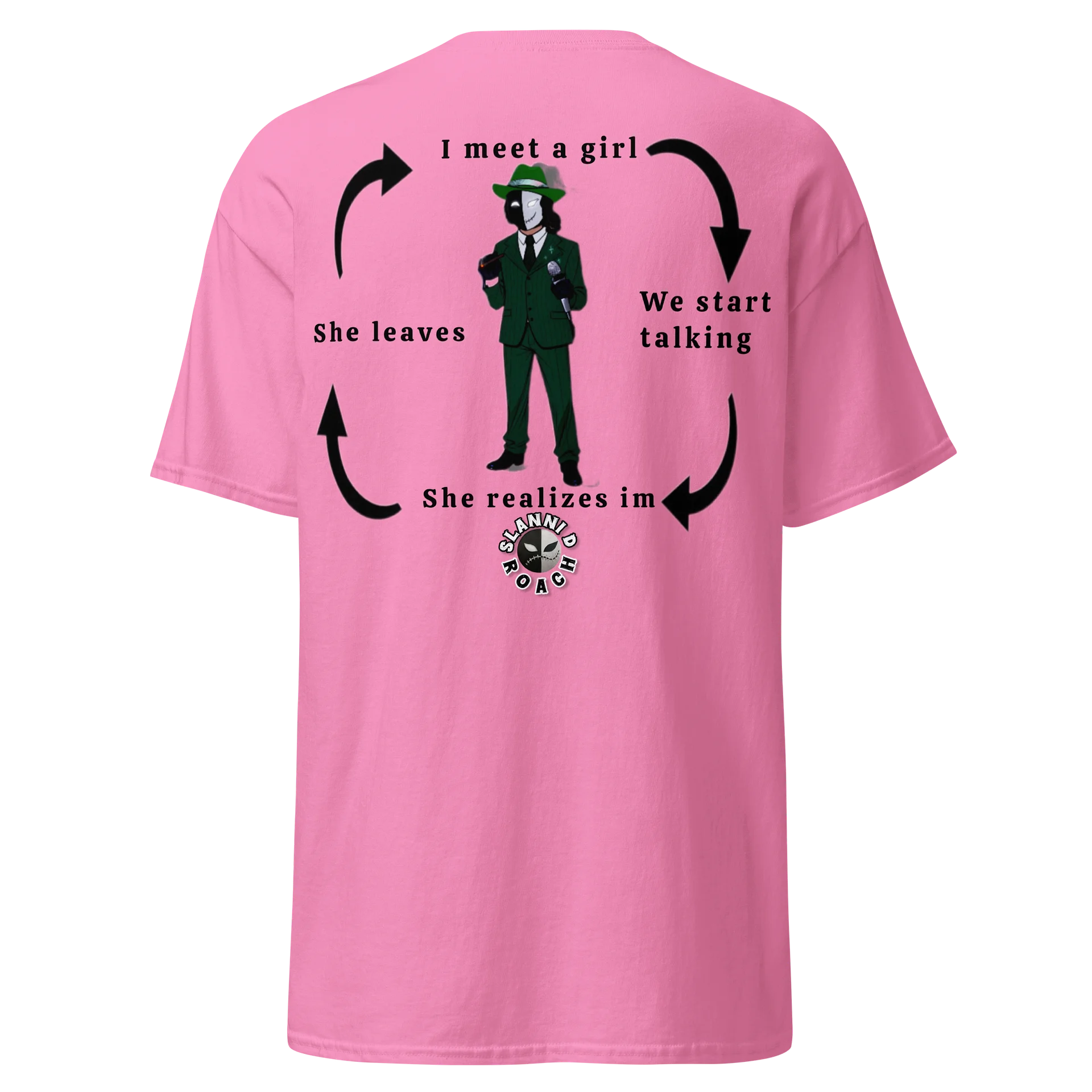 Limited time Slanni D Roach "I meet a girl" Graphic Tee product image (5)