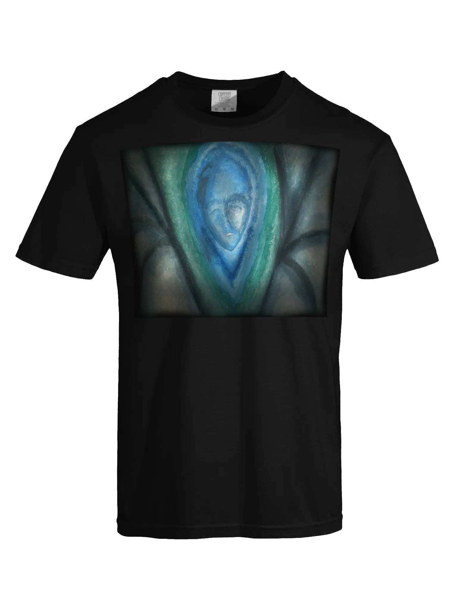 Fluidity in Blue and Green Abstract T-Shirt product image (5)