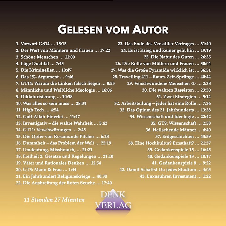 Gedankenspiele 14 - Hörbuch product image (2)