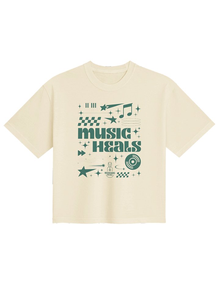 90s Music Heals Boxy Tee product image (1)