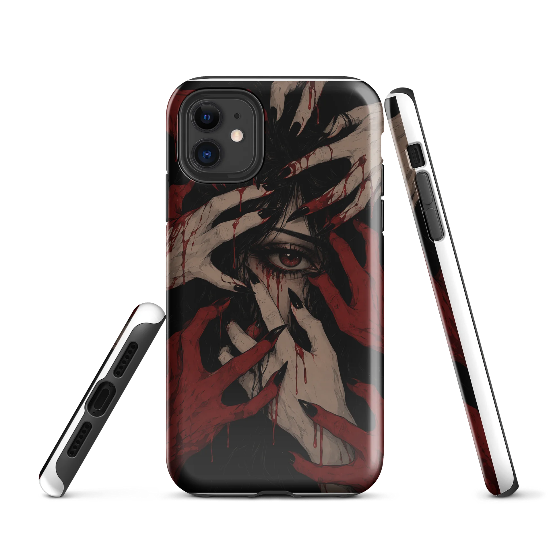 Bleeding Hands Goth Tough Phone Case product image (1)