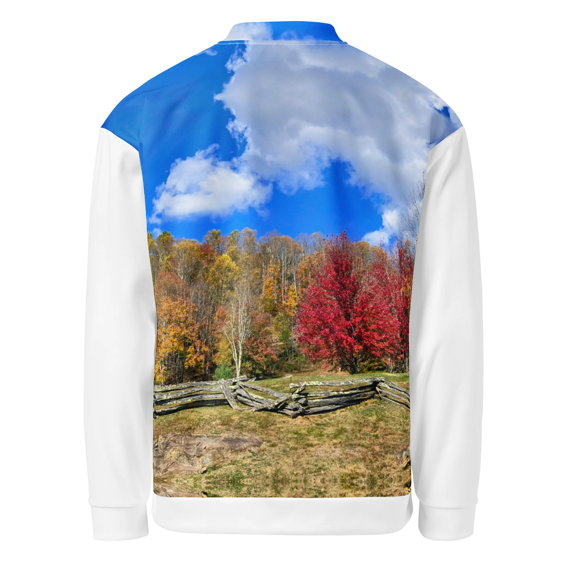 Autumn Skyline All-Over Print Bomber Jacket product image (2)