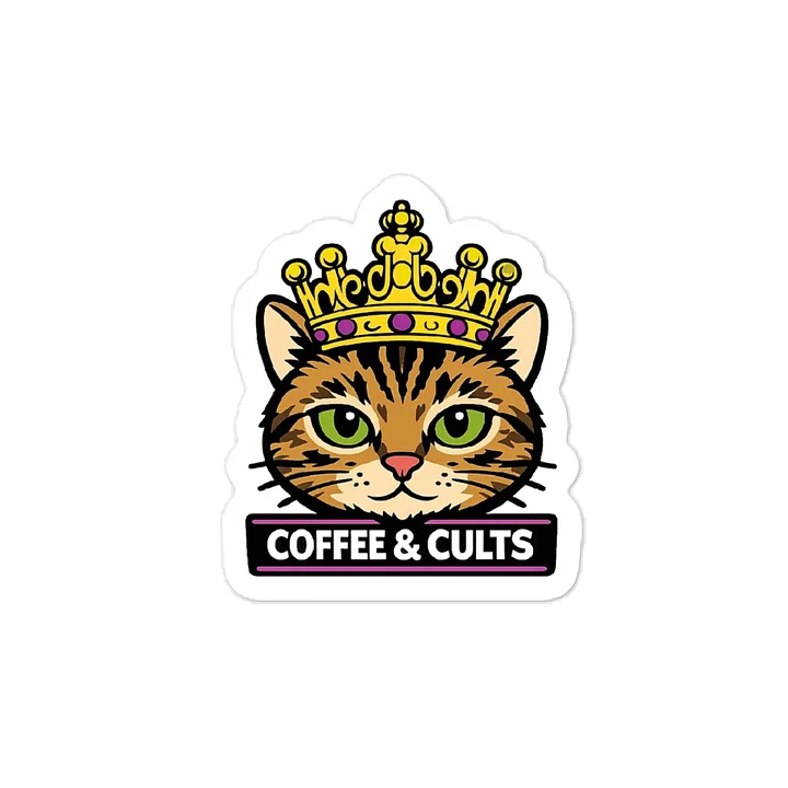 Queen Gloria Coffee & Cults Sticker Decal product image (1)