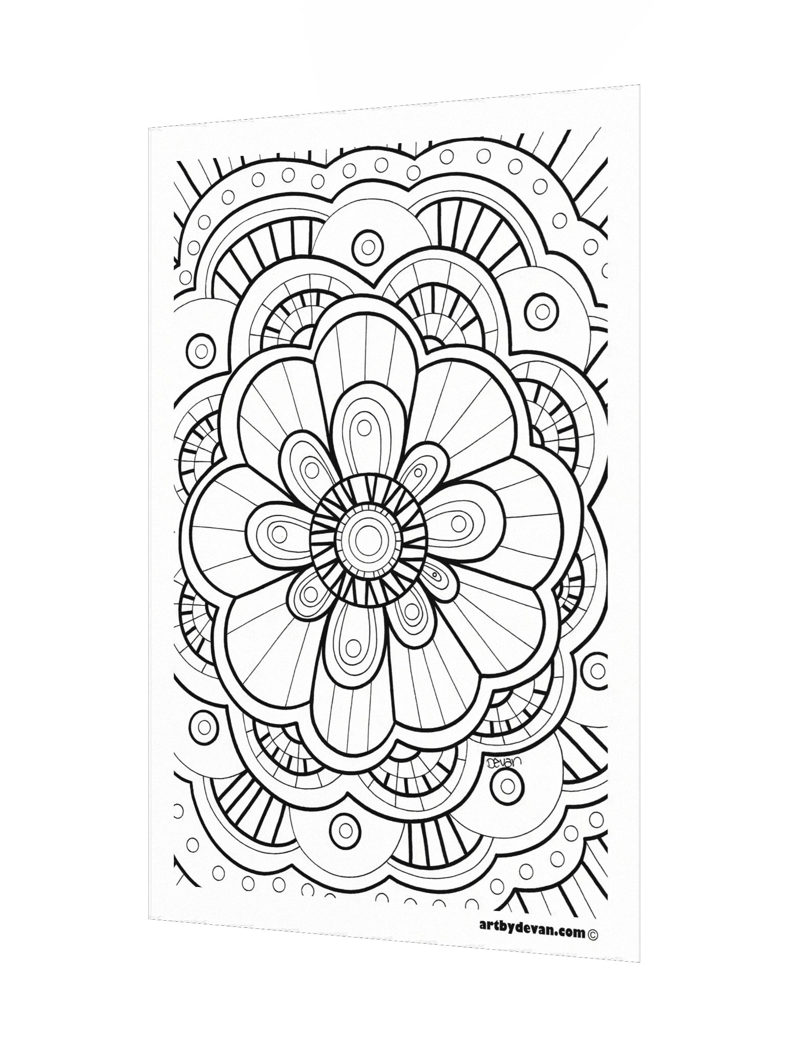 Color Your Own Art: Funky Mandala product image (3)