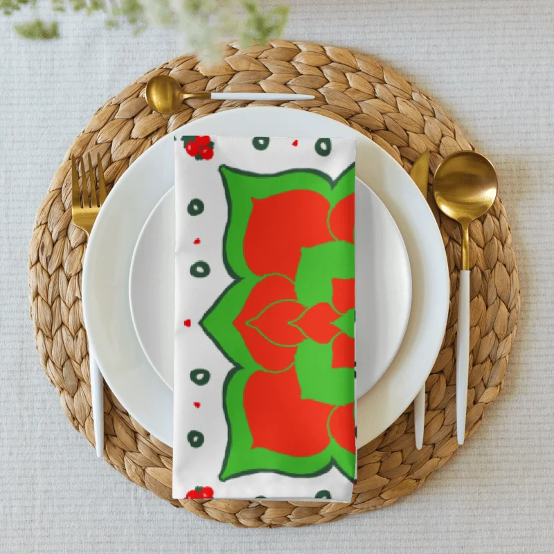 Poinsettia Joy Cloth Napkins (Set of 4) product image (4)