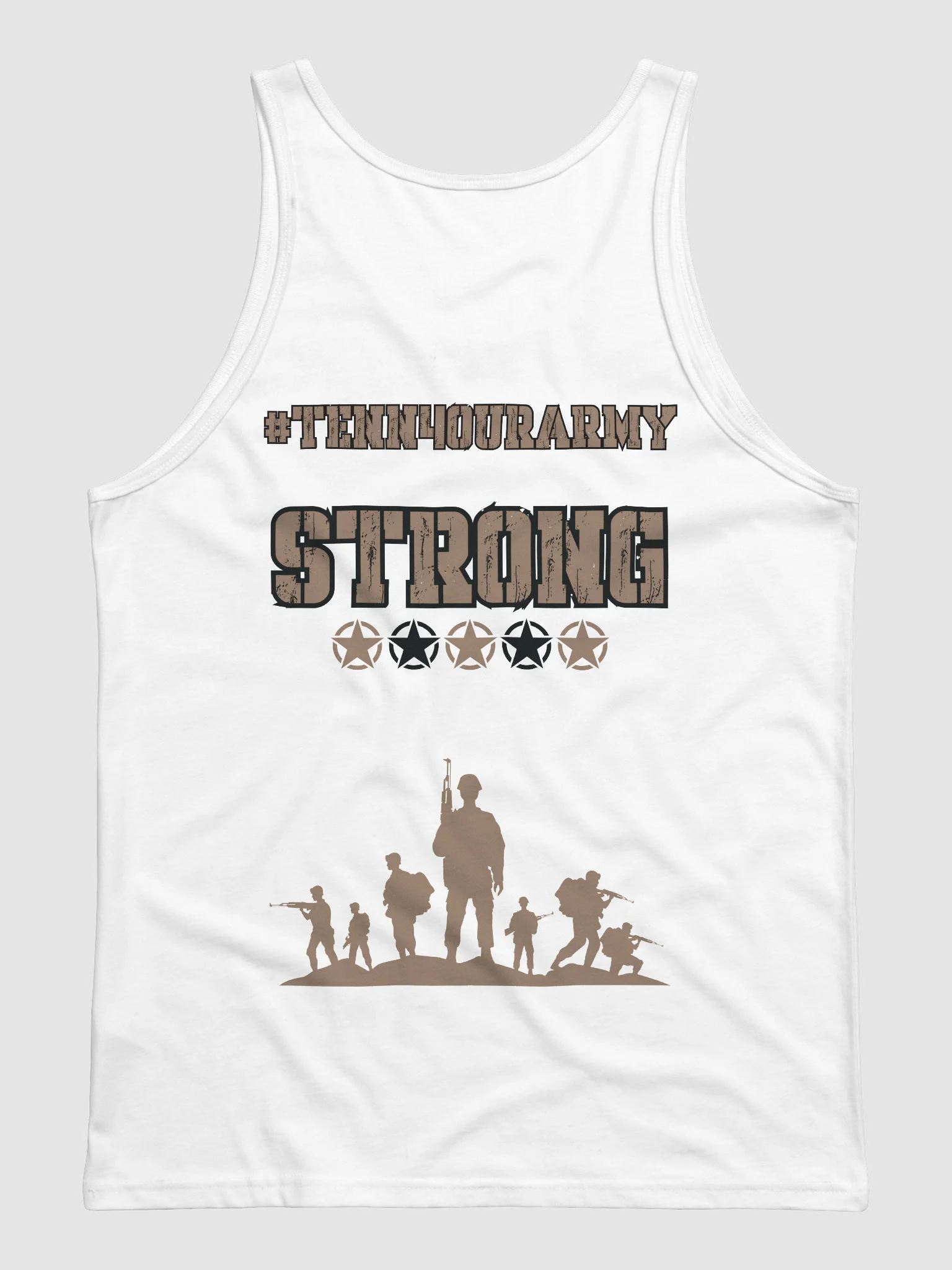 #TeNN4OURARMY Tank - Tan & Black product image (3)