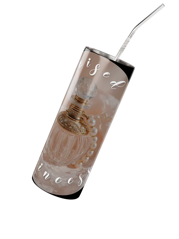 Poised Princess Lace & Pearls Perfume Bottle Tumbler product image (3)