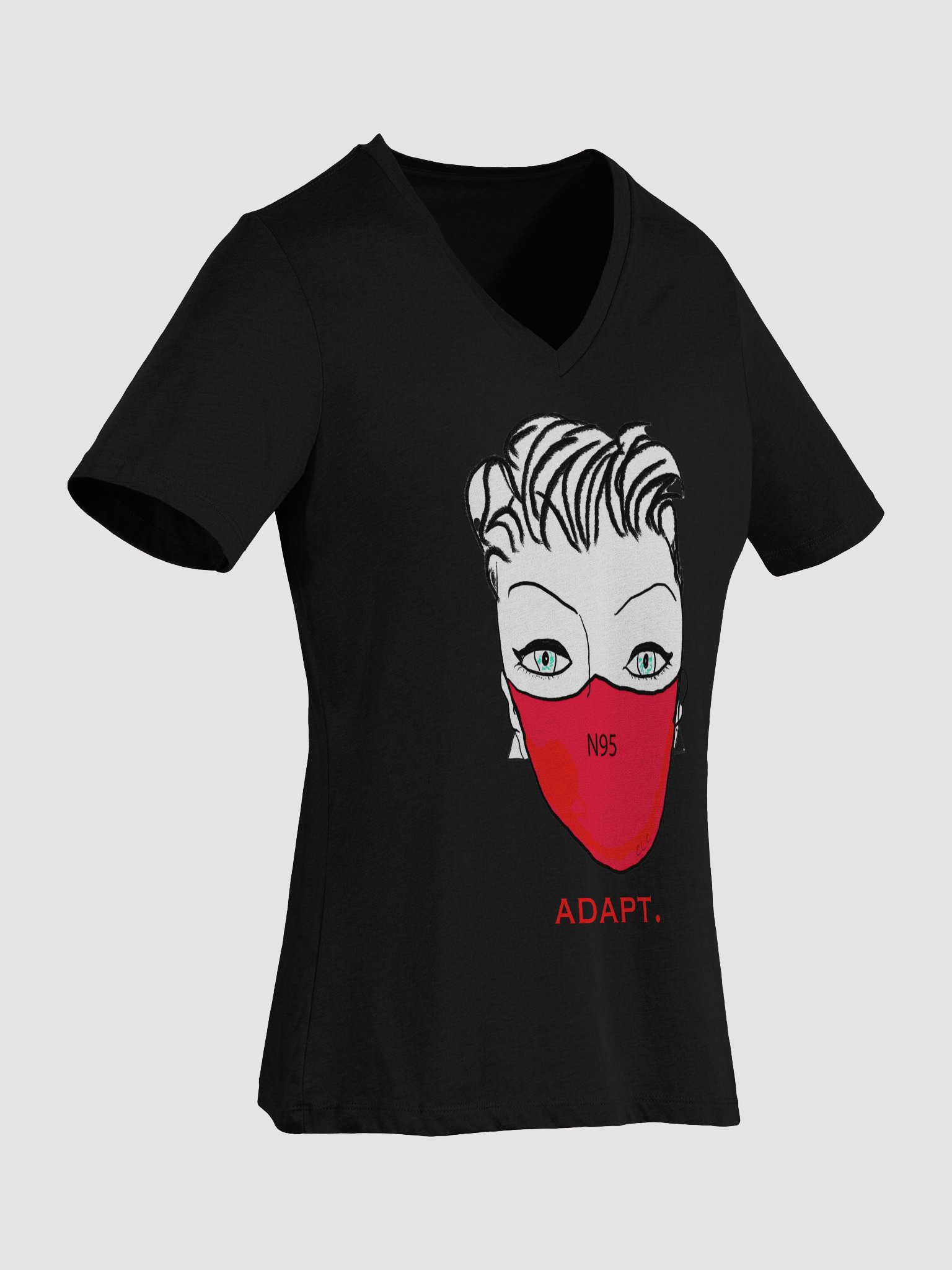 Adapt Relaxed V-Neck Tee product image (2)