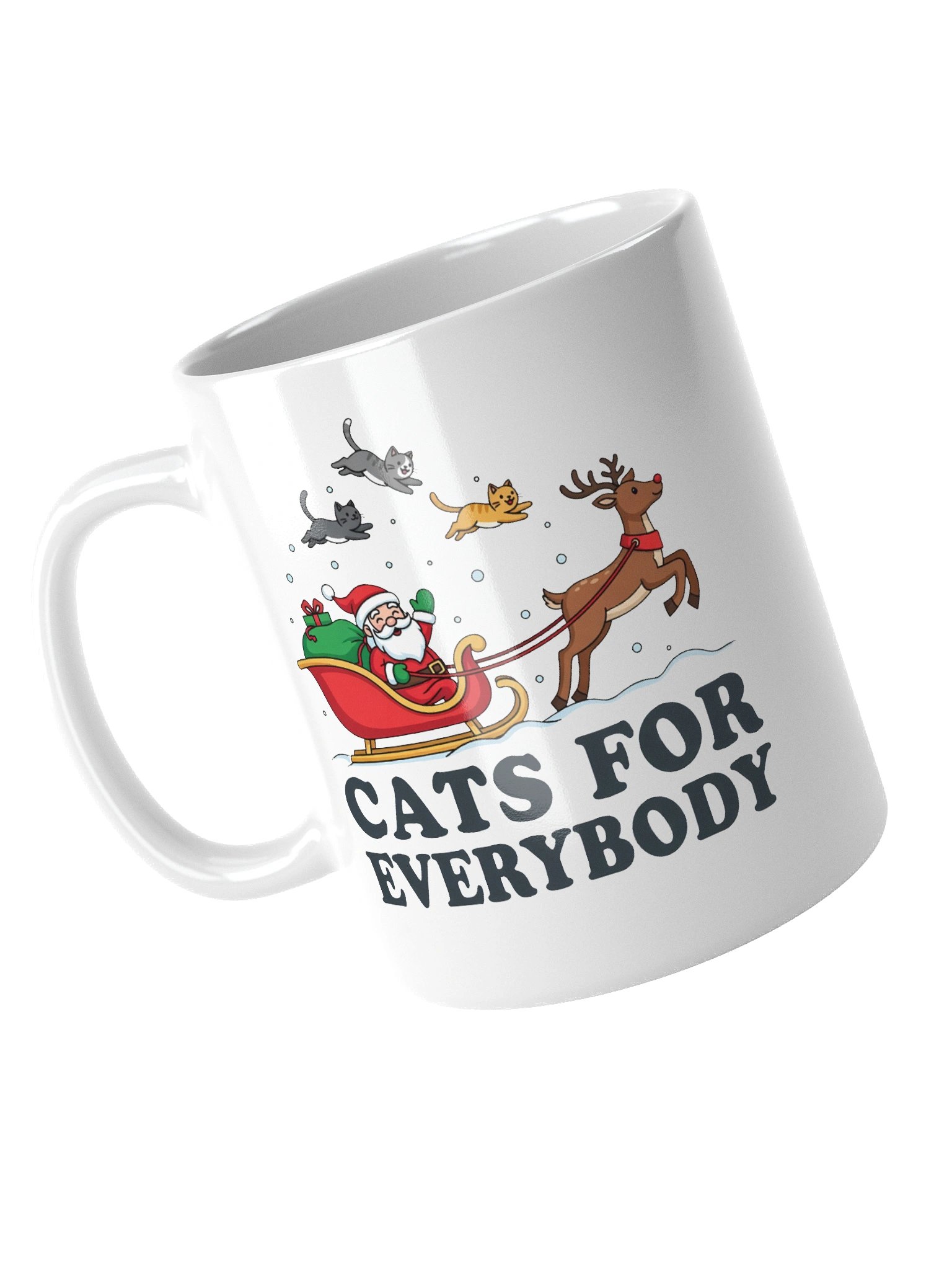 Santa's Cats for Everybody Glossy Mug product image (10)