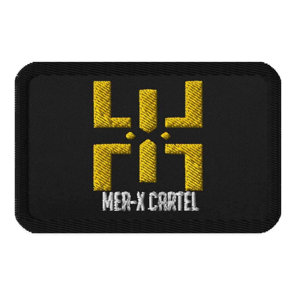 Mer-X Cartel rectangle patch product image (1)
