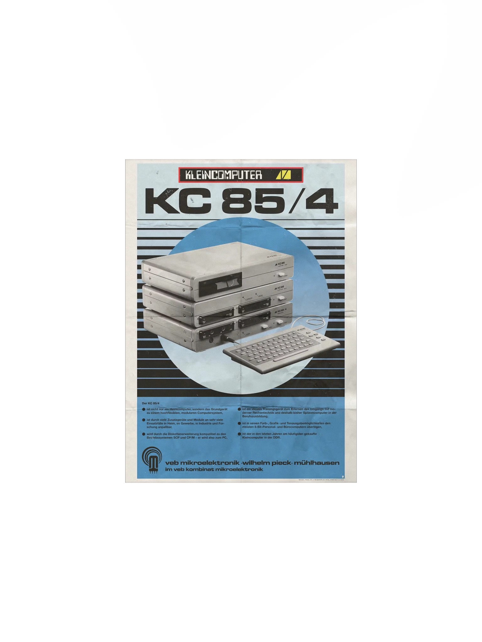 DDR Kleincomputer KC85/4 Poster (vintage design) product image (1)