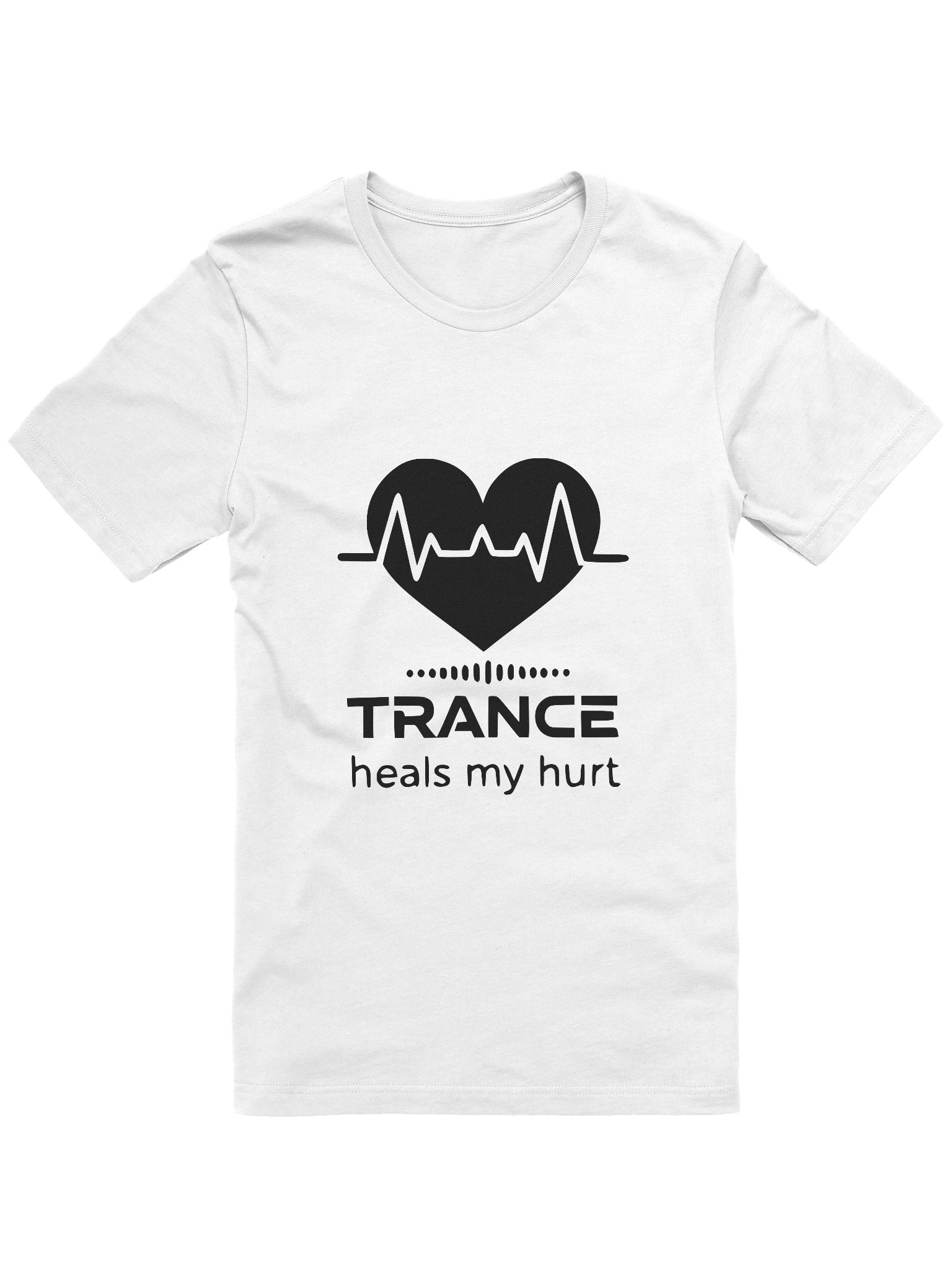 Trance heals my hurt color Black Logo product image (1)