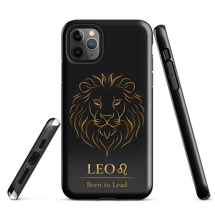 Leo ♌ iPhone Case – Born to Lead Minimal Design product image (1)