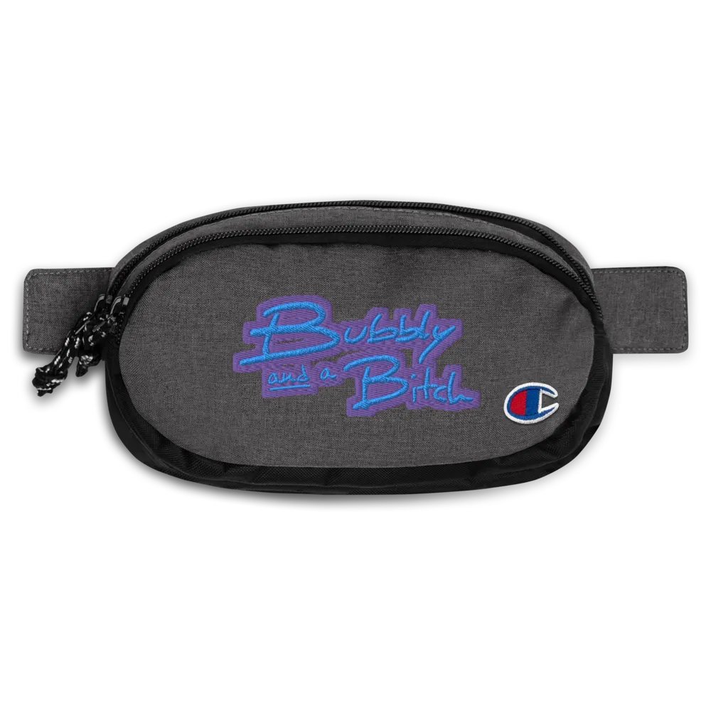 Bubbly and a B (violet design) champion fanny pack product image (1)