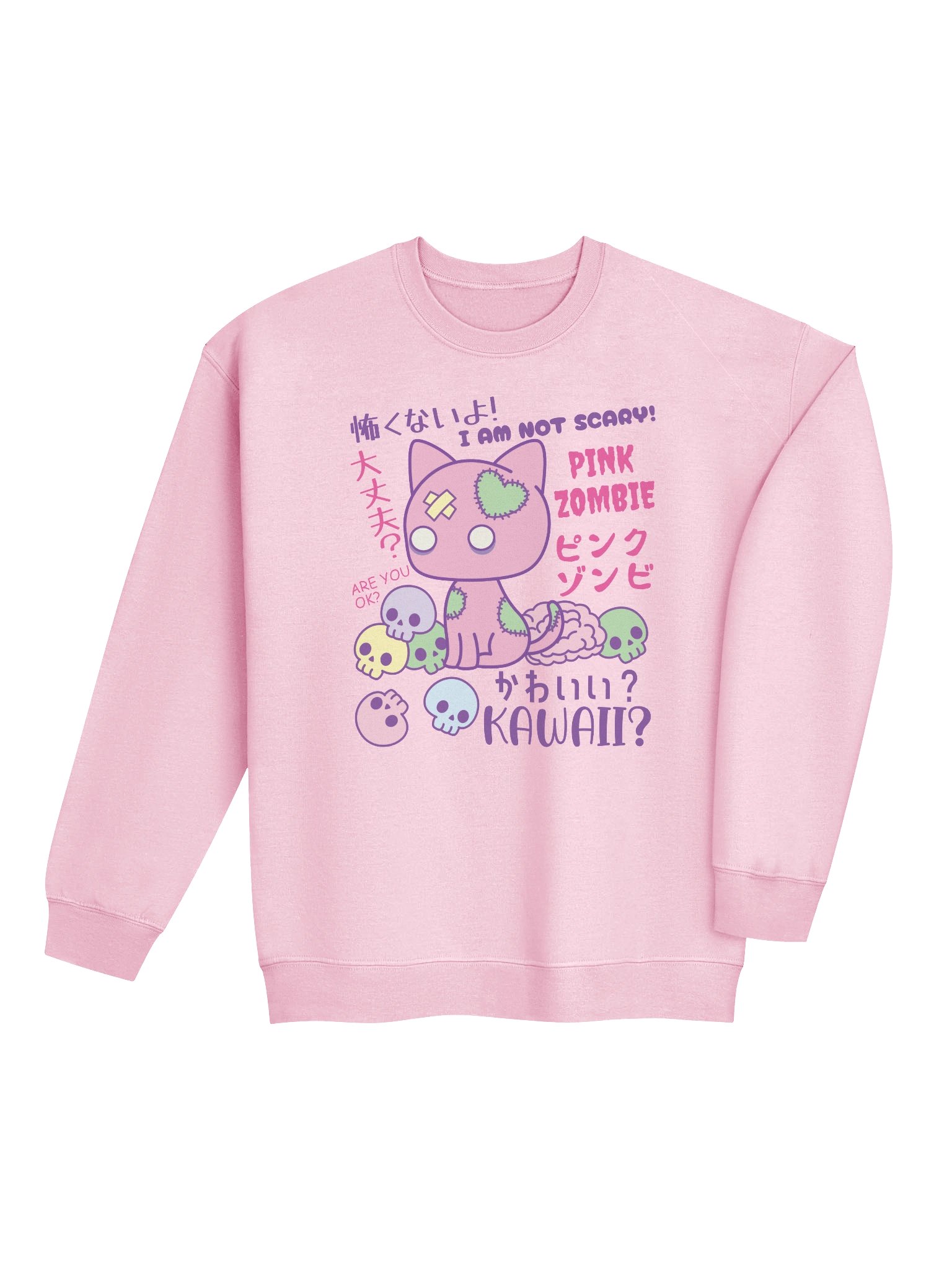 Pink Zombie Kitty - Unisex Adult Sweatshirt product image (4)