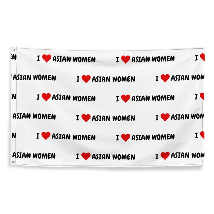 I <3 ASIAN WOMEN Flag product image (2)