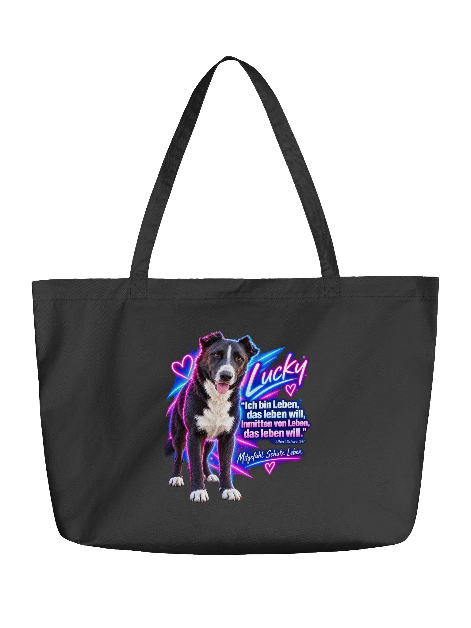 Lucky – Mitgefühl. Schutz. Leben. Organic Tote product image (1)