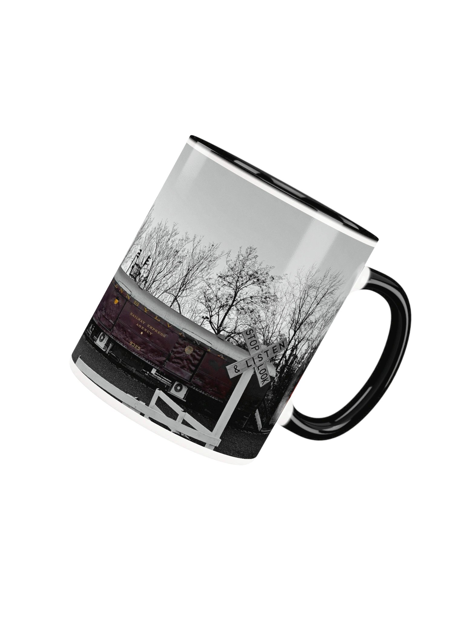 Trains 2-tone Ceramic Mug product image (14)