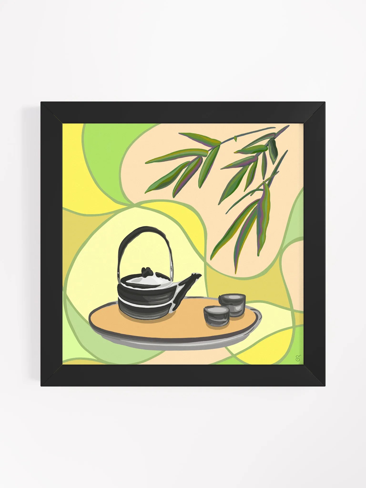 Teapot Serenity Framed Art Print - Coffee Shop No. 6 product image (7)